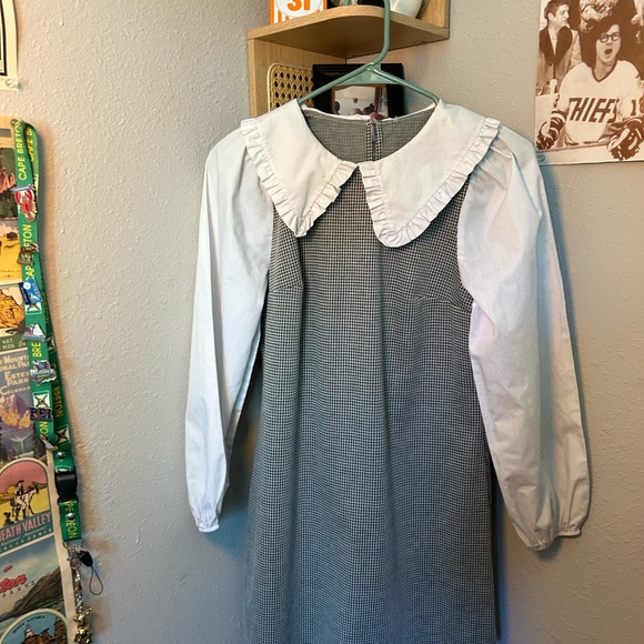 peter pan collar, houndstooth dress - Picture 3 of 4